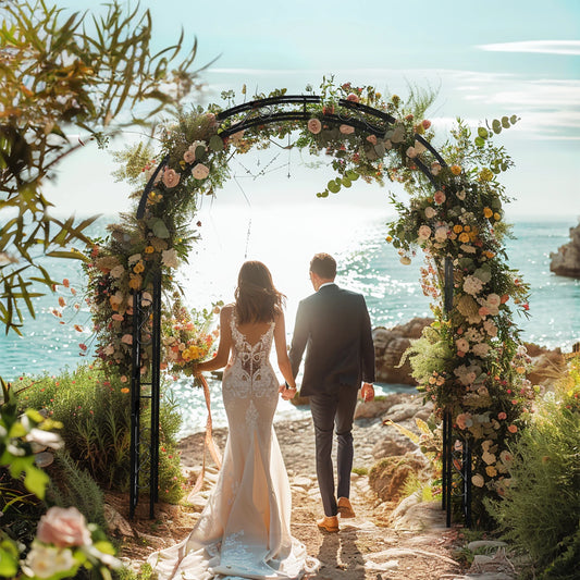 Tall Gothic Metal Garden Arch