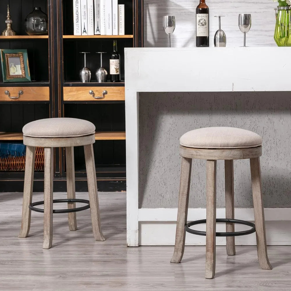French Vintage Swivel Bar Stools