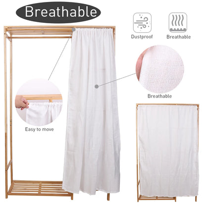 Open Bamboo Clothes Rack
