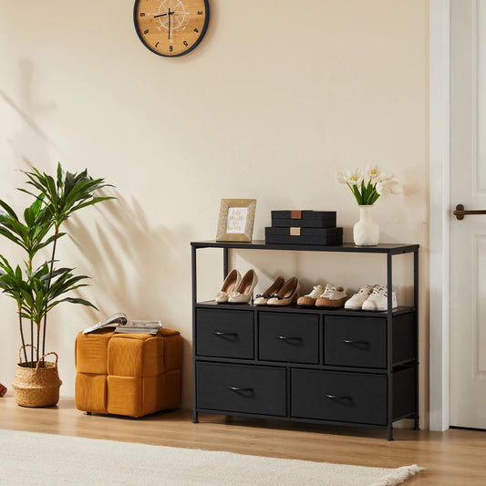 5-Drawer Shoe Cabinet TV Stand