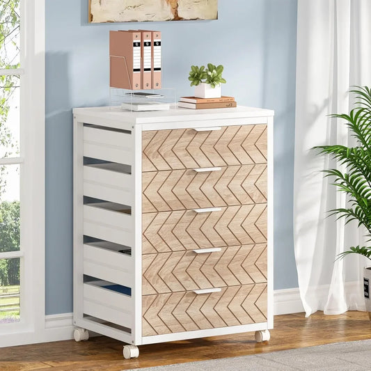 Mobile 5‑Drawer Cabinet