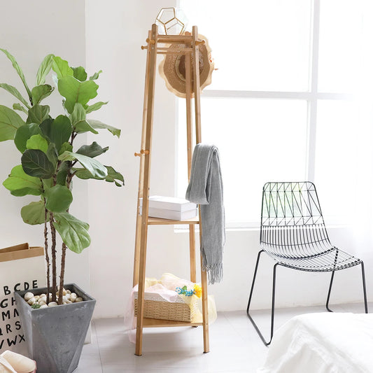 Bamboo Hall Tree Coat Rack