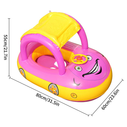Car-shaped swimming floats for children