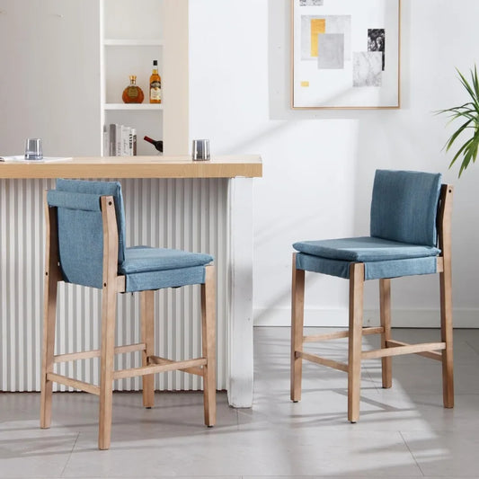 Farmhouse Linen Bar Stools