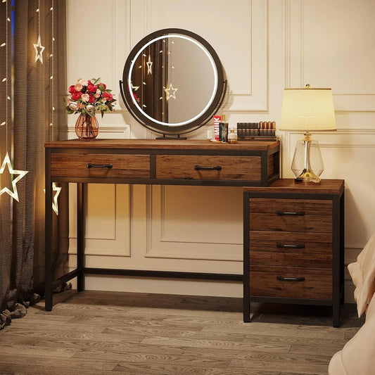 5 Drawer Vanity Desk