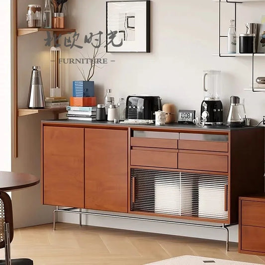 Nordic Metal Living Room Cabinet – Large Minimalist Vintage Design