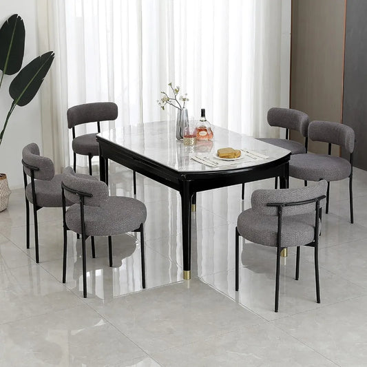 Boucle Sherpa Dining Chairs