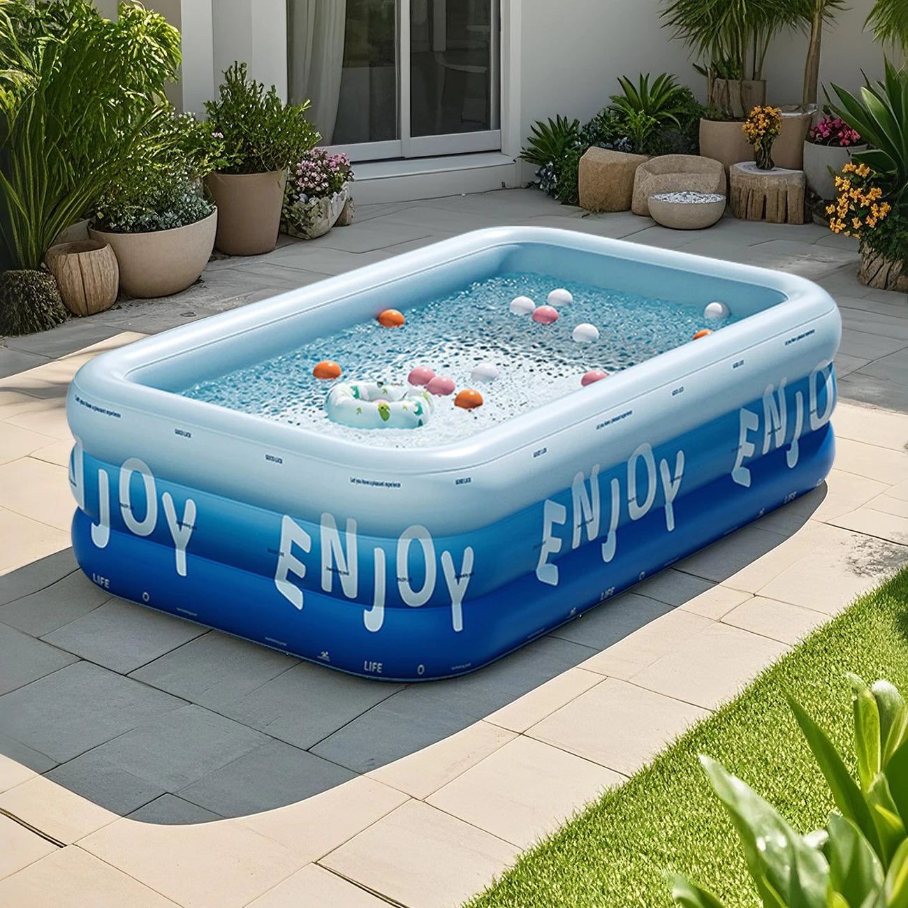 Large Heavy-Duty Inflatable Swimming Pool