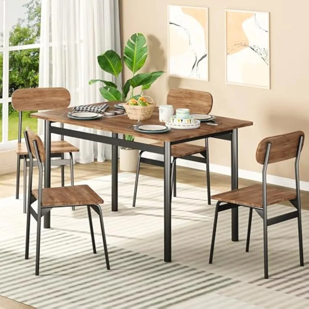 5-Piece Modern Dining Table Set