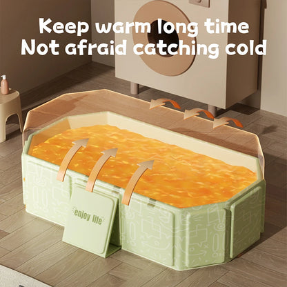 Thick foldable bathtub