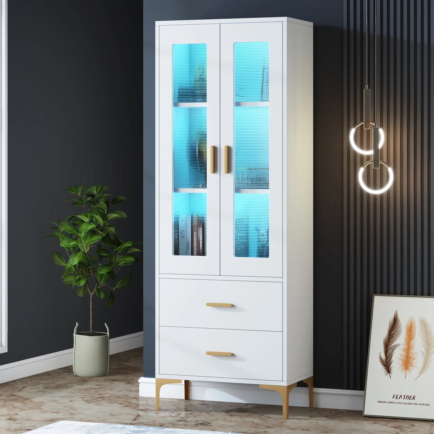 LED Light Bookcase