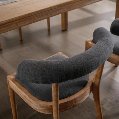 Curved Open Back Chair Set