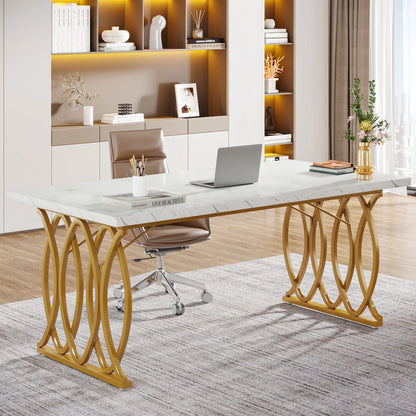 Gold-Leg Work Desk
