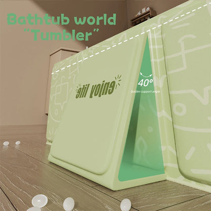 Thick foldable bathtub