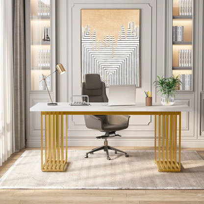 Gold-Leg Work Desk