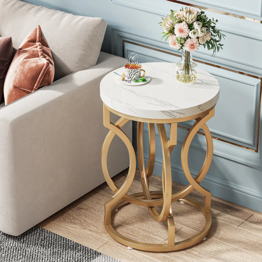 O-Base Marble Side Table