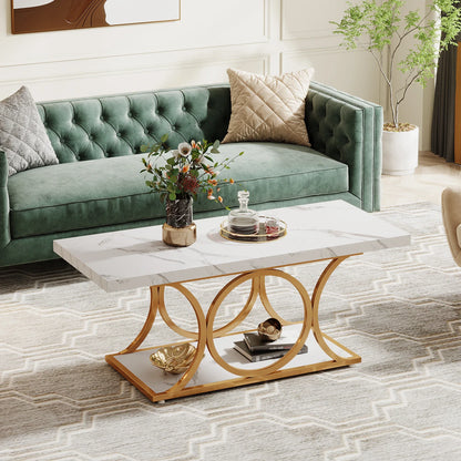 Faux Marble Coffee Table