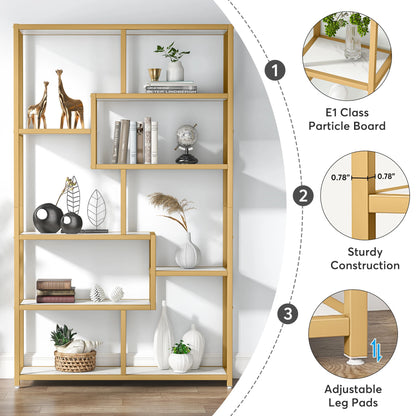 Gold Etagere Bookcase