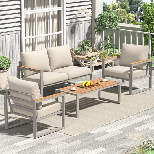 4-Piece Metal Patio Set