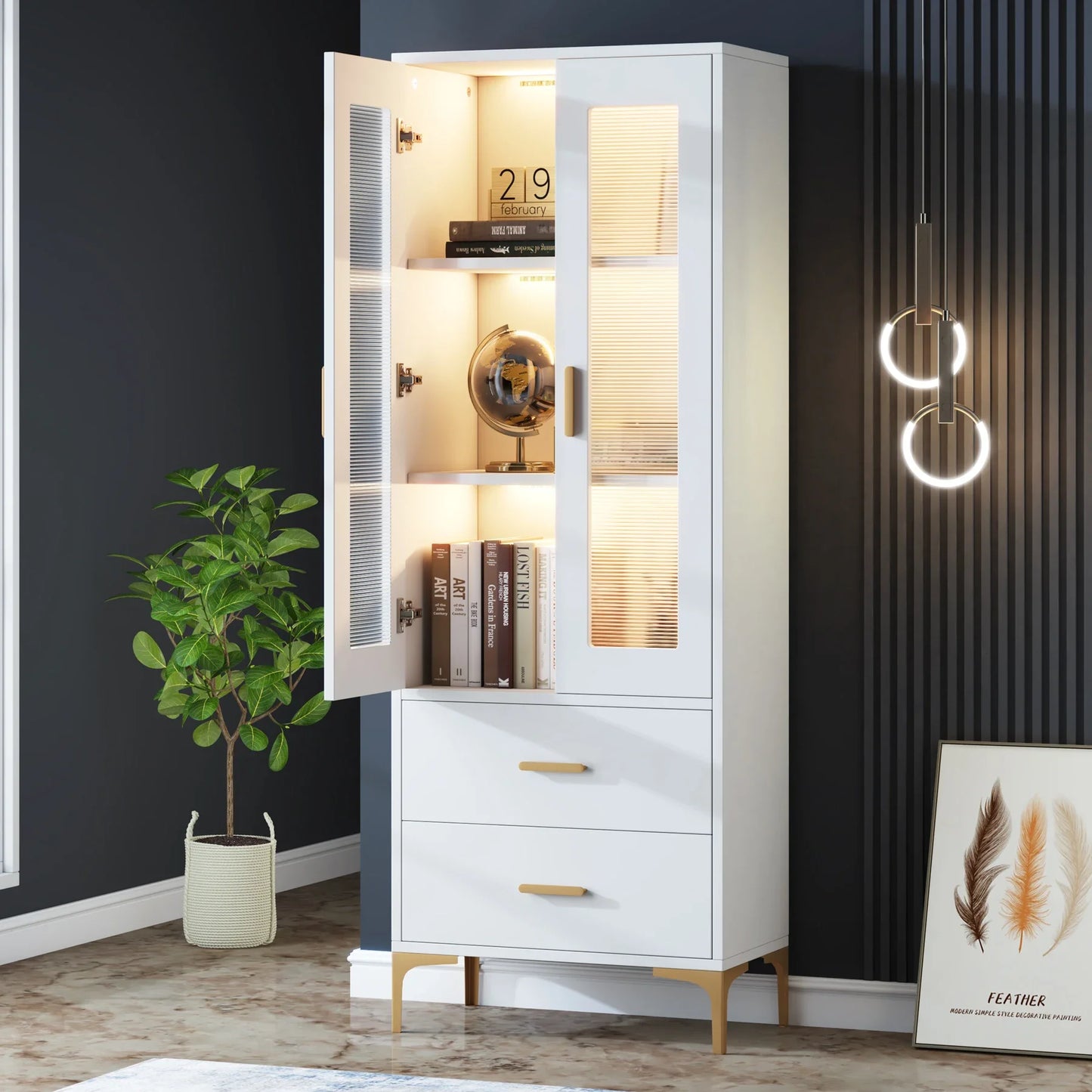 LED Light Bookcase