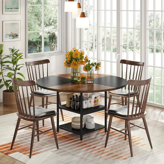 Round Storage Dining Table