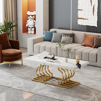 Faux Marble Coffee Table