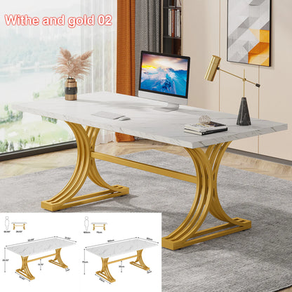 Gold-Leg Work Desk