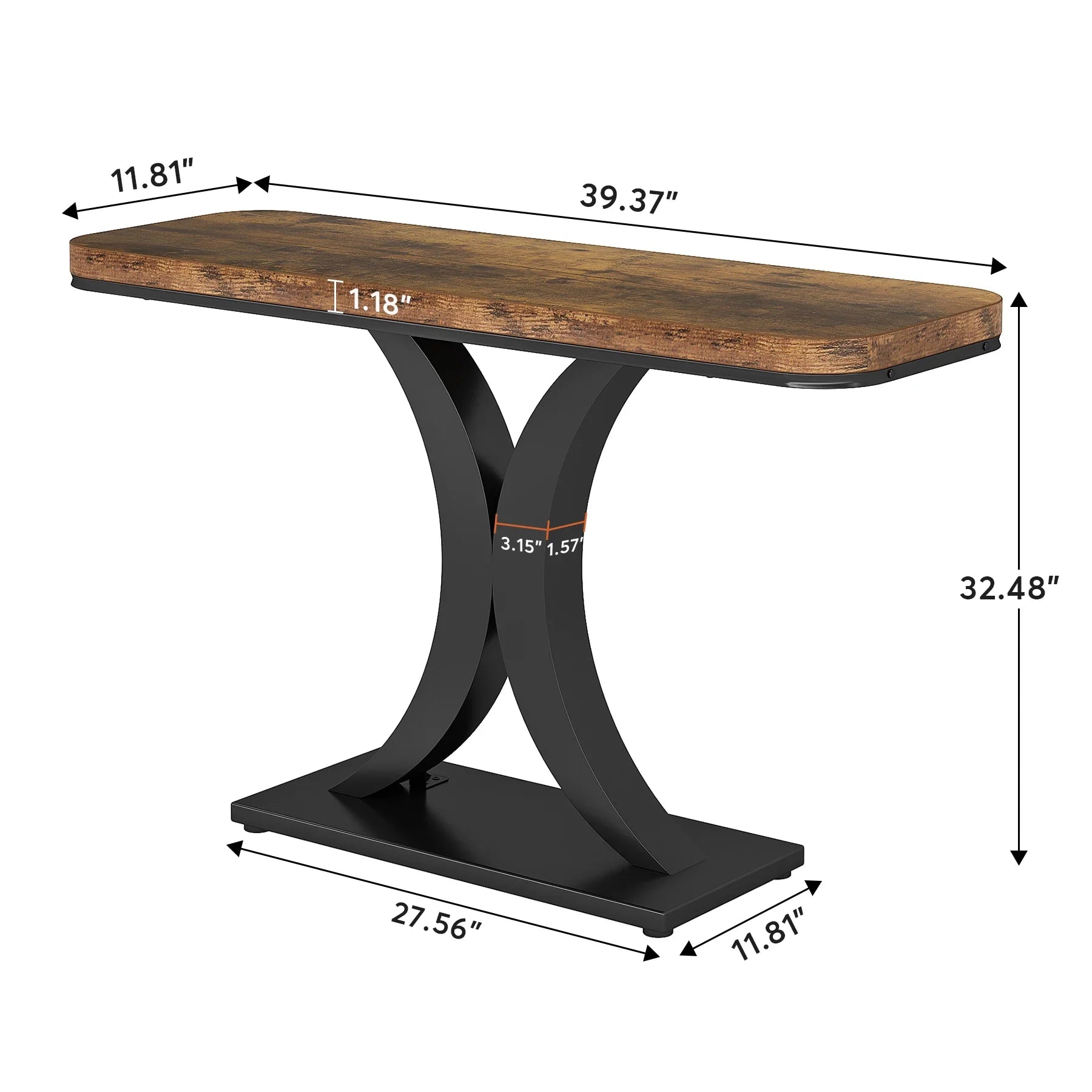 Industrial Geometric Console