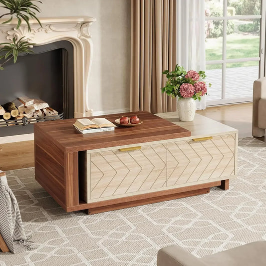 Extendable Dual‑Tone Coffee Table