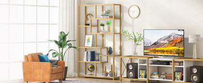 Gold Etagere Bookcase