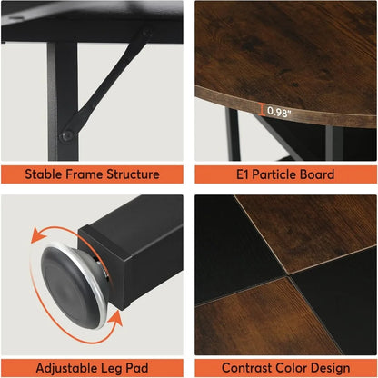 Round Storage Dining Table