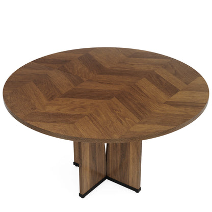 Round Wood Conference Table