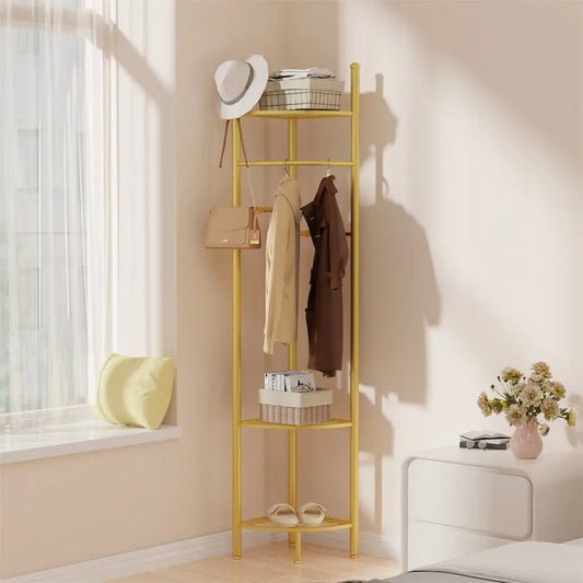 Metal Corner Coat Rack