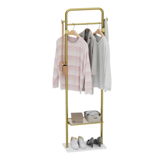Freestanding Gold Clothes Rack