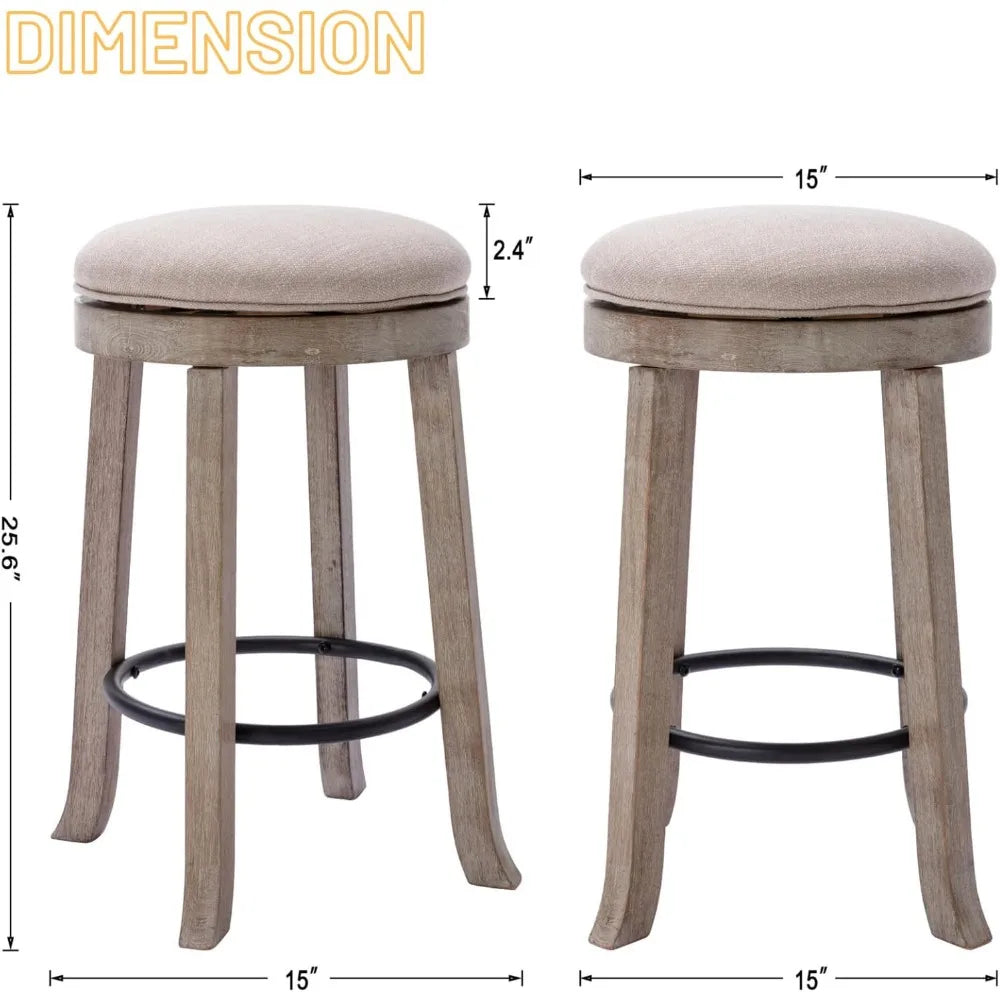 French Vintage Swivel Bar Stools