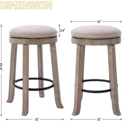 French Vintage Swivel Bar Stools