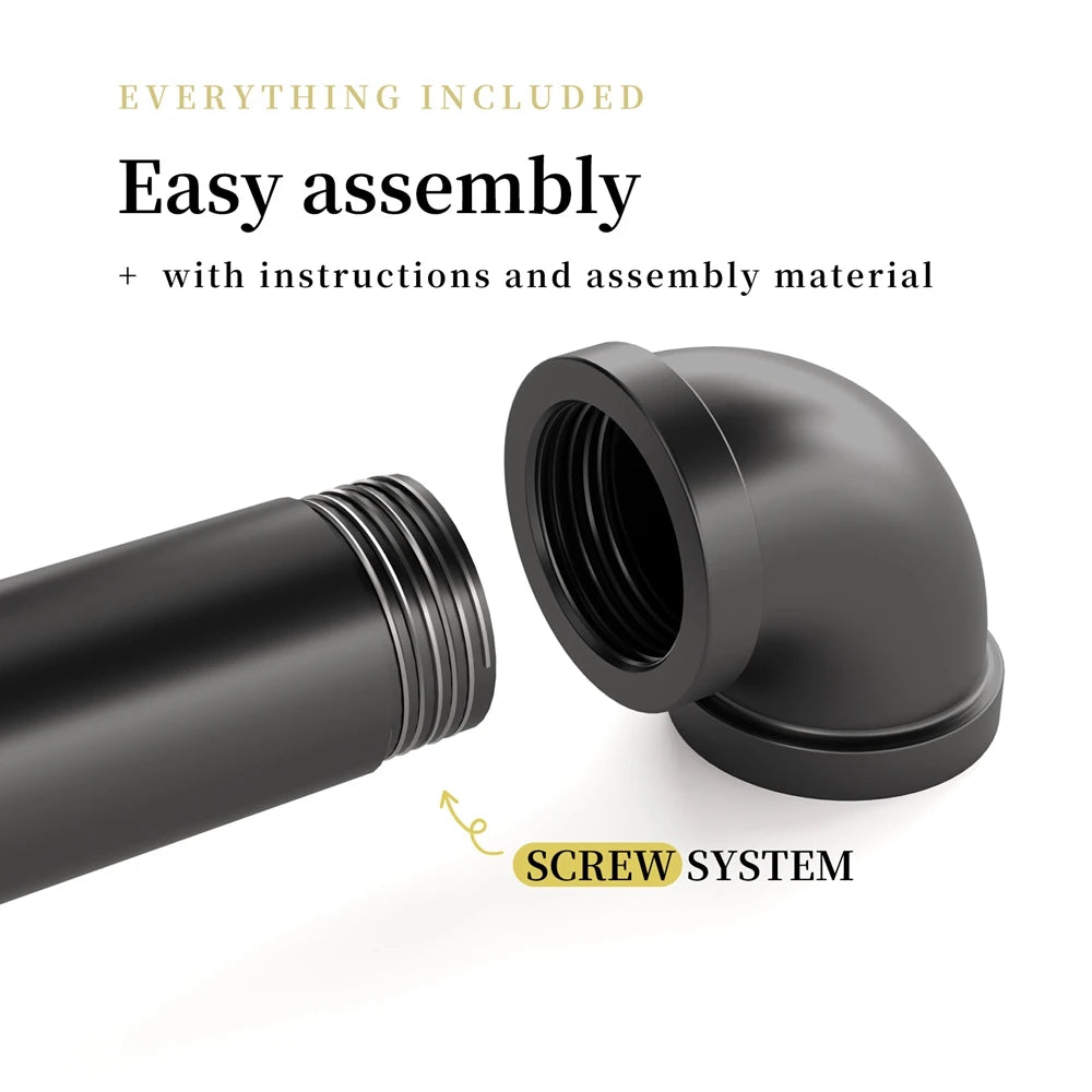 Industrial Wall Clothes Rod