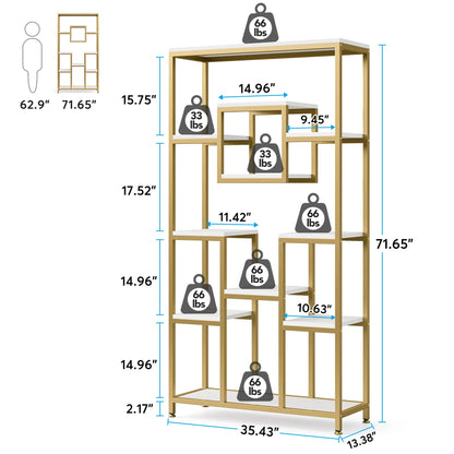 Geometric Metal Bookcase