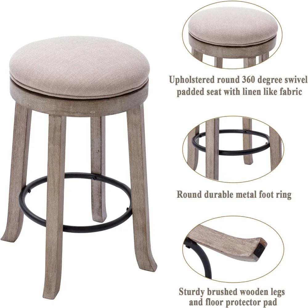 French Vintage Swivel Bar Stools