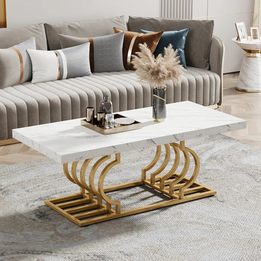 Faux Marble Coffee Table