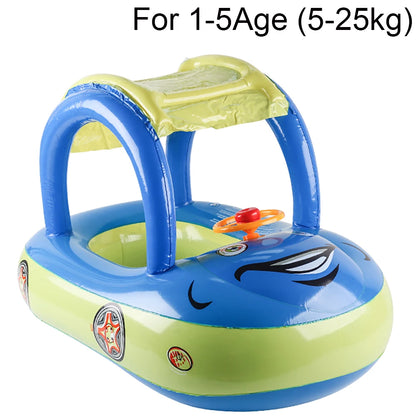 Car-shaped swimming floats for children