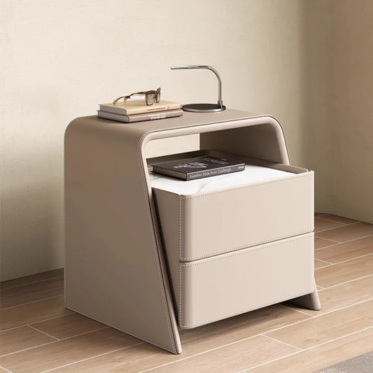 Storage Minimalist Nightstand Nordic Modern Aesthetic Trendy Bedside Table