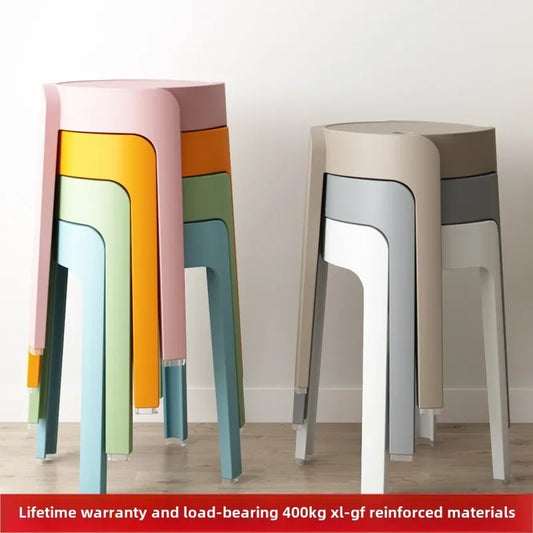 Nordic Round Plastic Stool