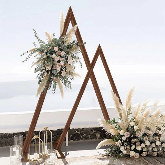 2-Pack Wooden Triangle Arch