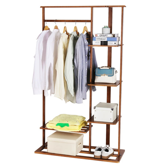 Bamboo Multi-Tier Clothes Rack