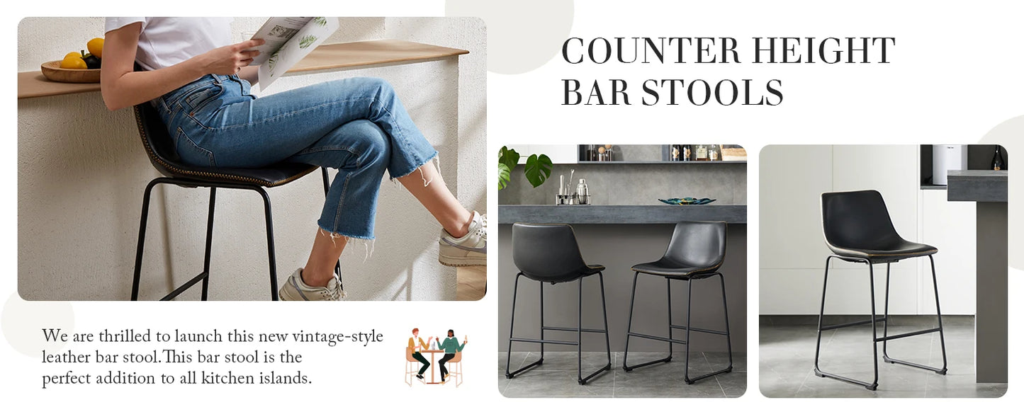 PU Leather Bar Stools