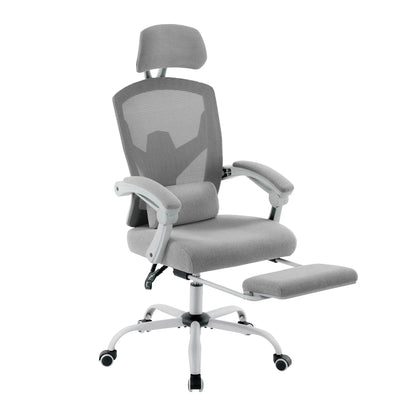 Ergonomic Reclining High Back Mesh Chair with Lumbar Support Pillow