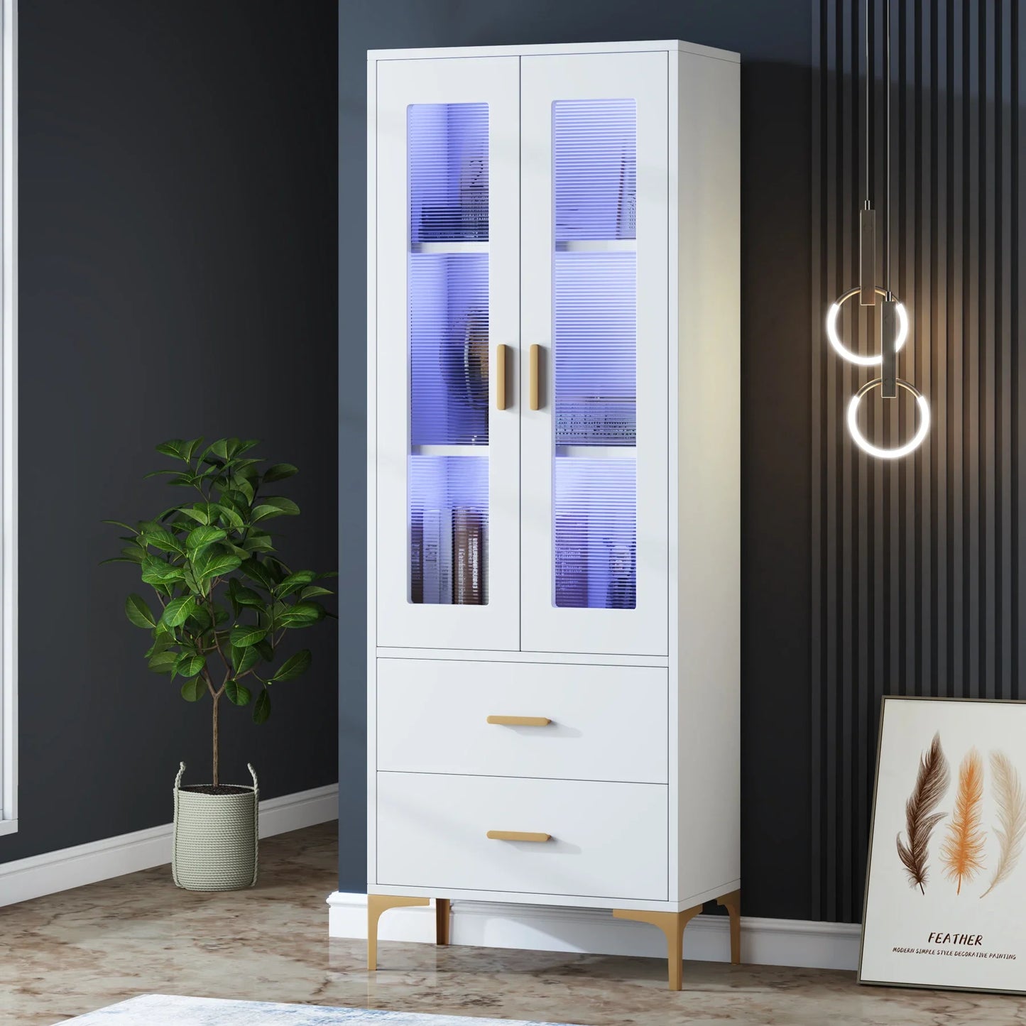 LED Light Bookcase
