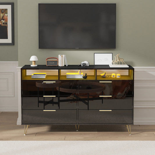 6 Drawer Bedroom Chest with LED Lighting