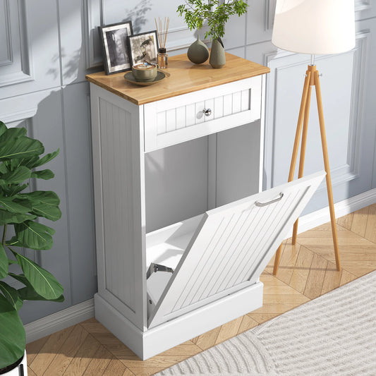 Single Trash Cabinet Tilt Out Freestanding